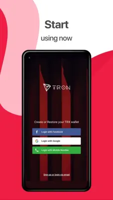 Tron Wallet - store & exchange TRX coins android App screenshot 0